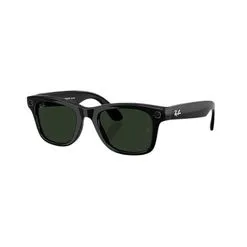 Óculos de Sol Ray-Ban Meta Wayfarer Gen 2 RW4012 Preto Brilhante / Transitions Verde Grafite 53 Unissex